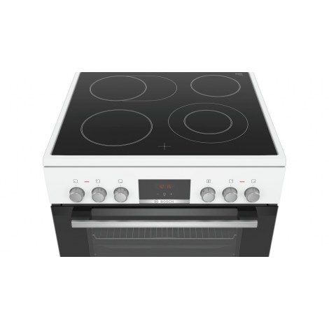 Bosch | Cooker | HKR39A220U | Hob type Vitroceramic | Oven type Electric | White | Width 60 cm | Electronic ignition | Grilling - 2